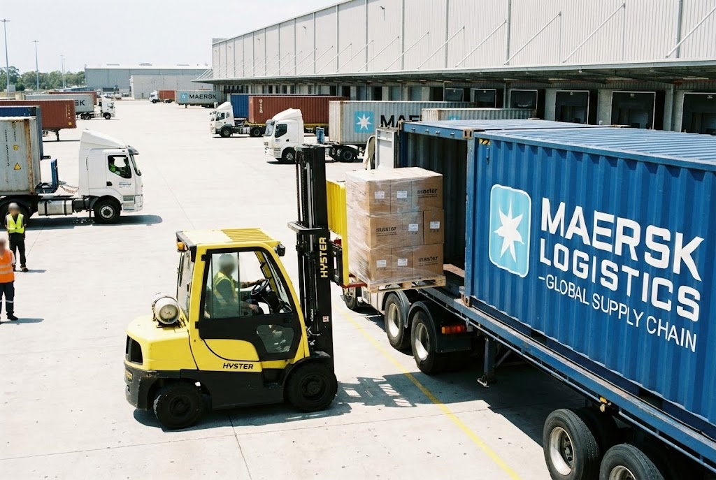 Pallets of hats ready for shipping
