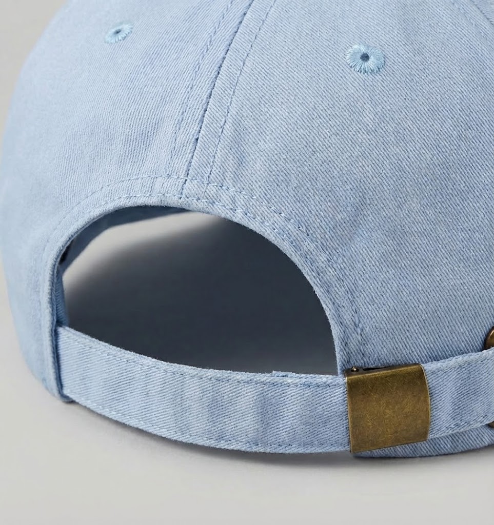 Adjustable snapback closure detail