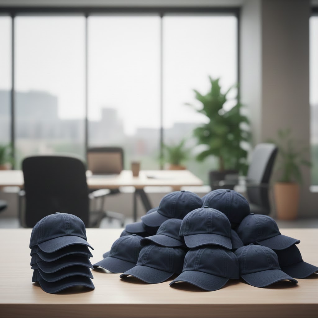 High volume blank hat inventory