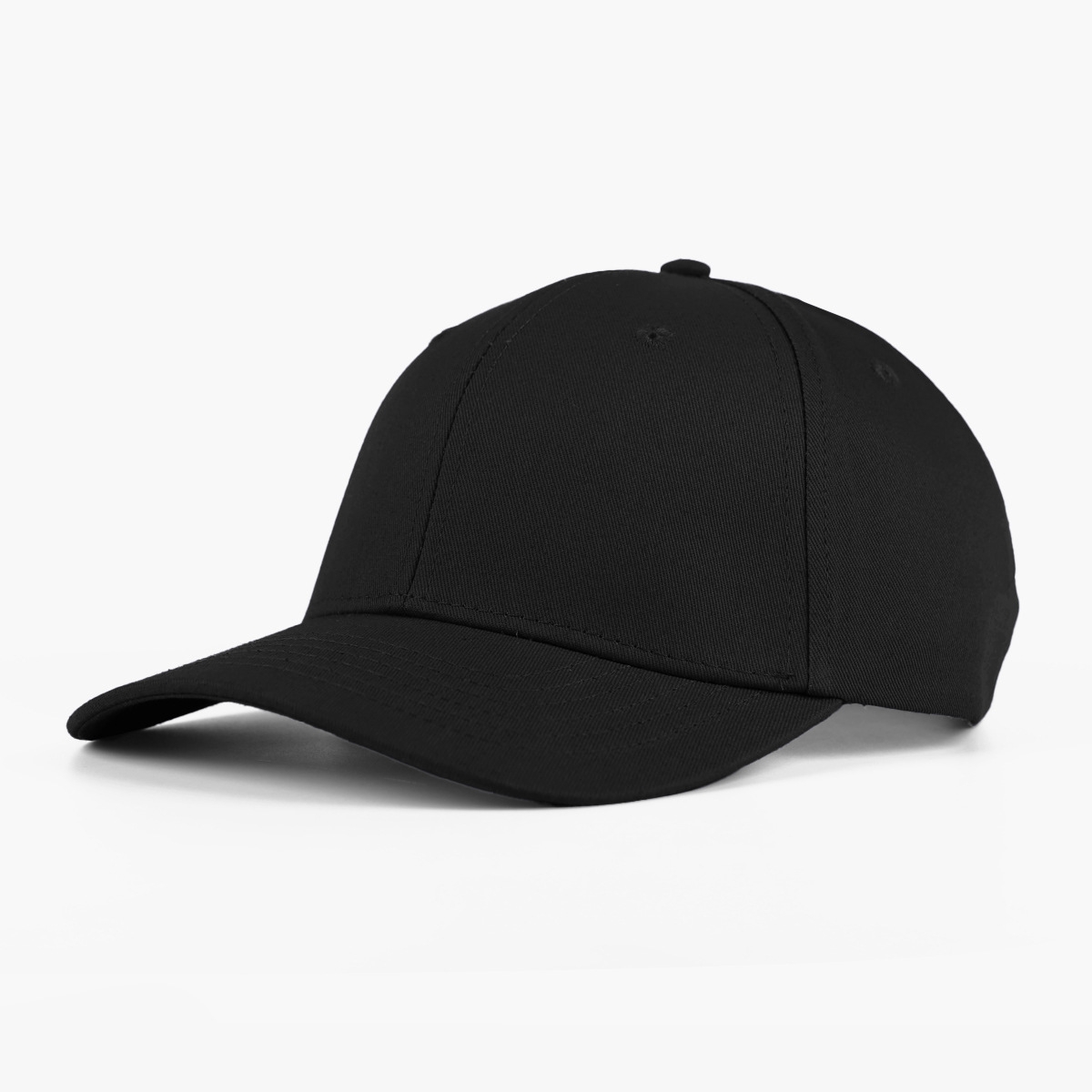 Structured 6-panel blank hat front view