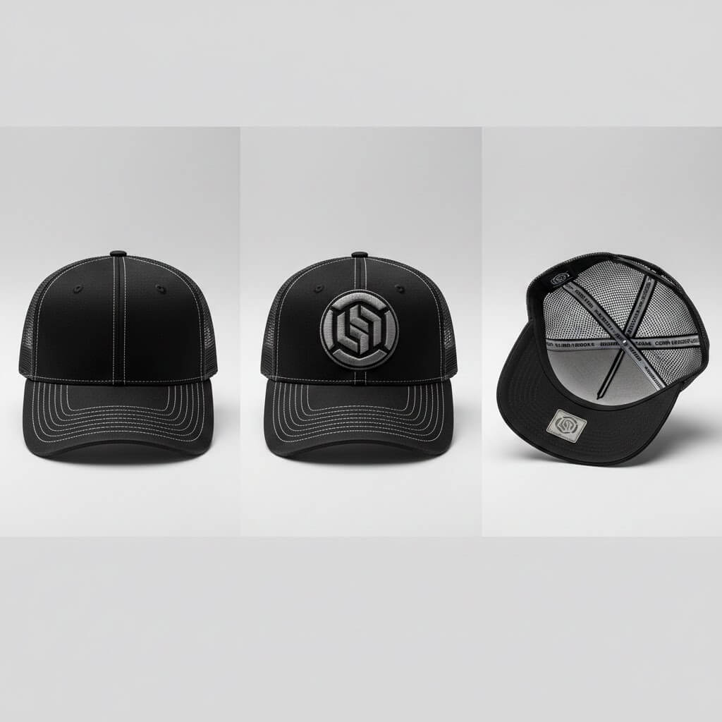 Blank vs Quick Custom vs Full Custom Hat Comparison