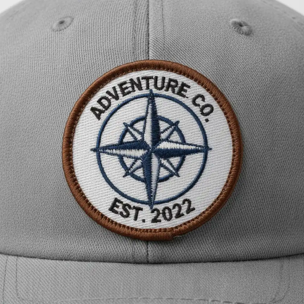 High-definition woven patch showing fine detail