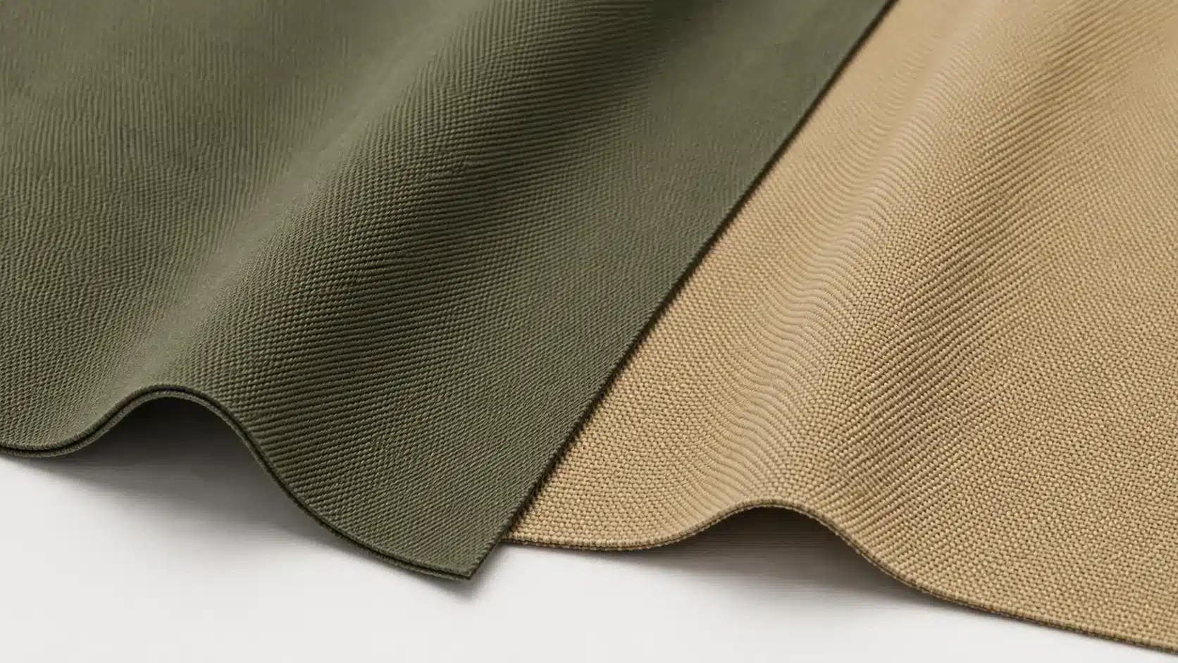 Close comparison of cotton twill and canvas fabrics for caps