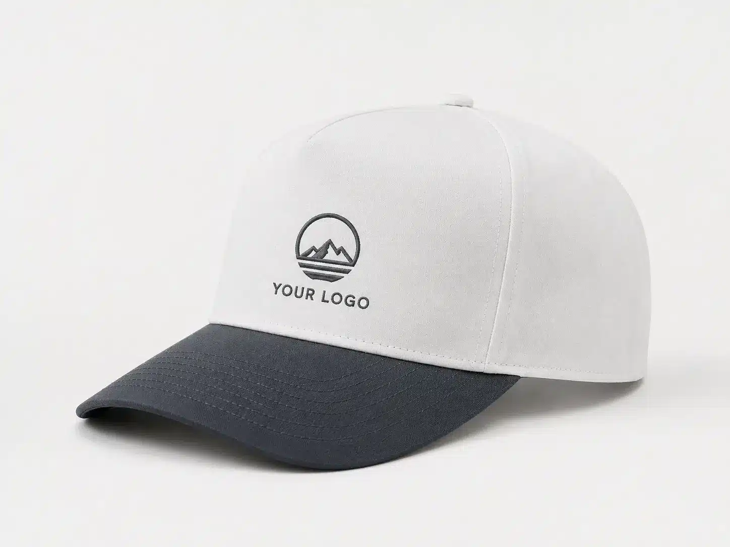 Embroidery on 5-panel hat